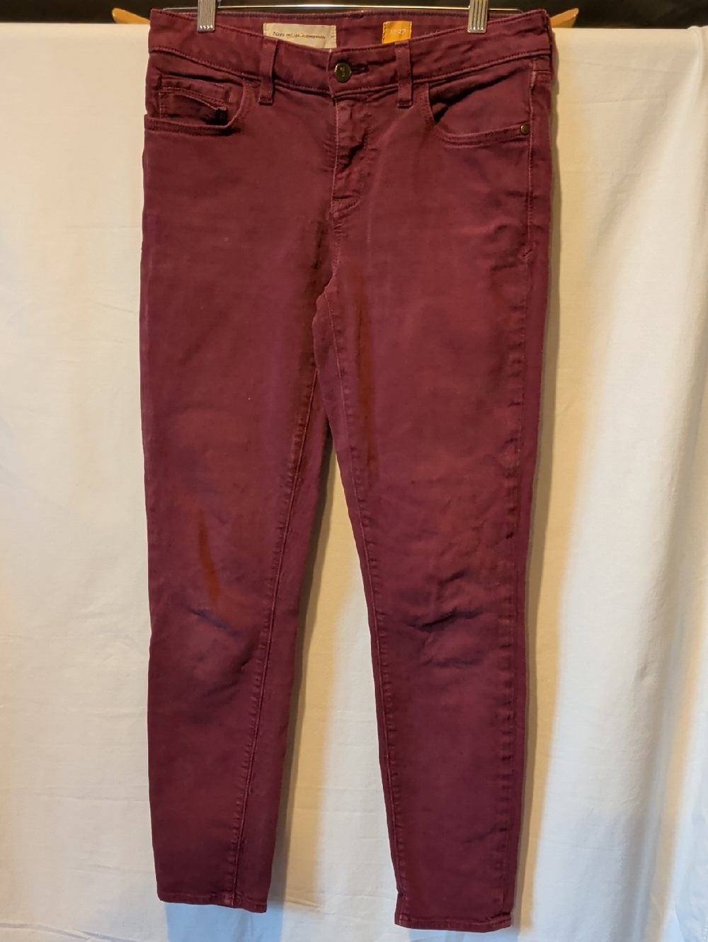 Pilcro and the Letterpress Women's Burgundy Skinny Jeans